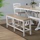 Winners Only® Prescott Brown/White Dining Bench-1