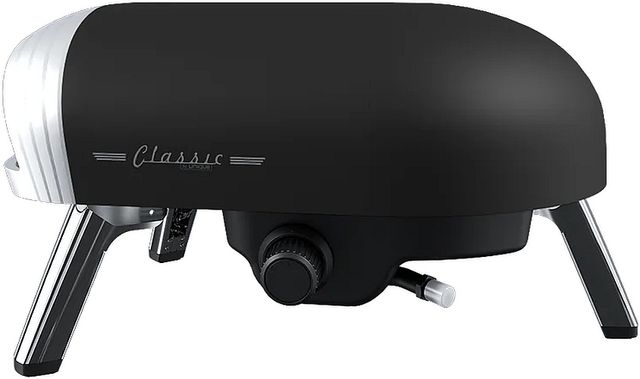 Unique® Appliances Classic Retro 12" Matte Black Liquid Propane Pizza Oven-2