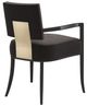 Caracole® Reserved Seating Caracole Classic Black/Seal Skin Arm Chair-4