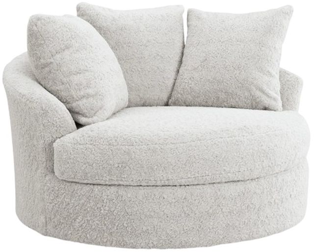 Signature Design by Ashley® Snodoodle Arctic Oversized Swivel Accent Chair-0