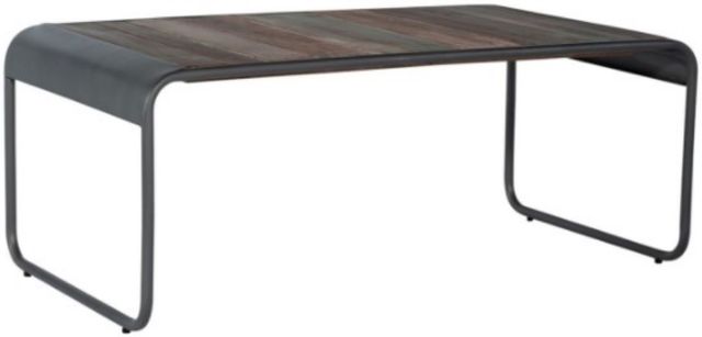 Liberty Furniture Salem Lake Bohemian Driftwood Accent Cocktail Table with Iron Metal Frame-0