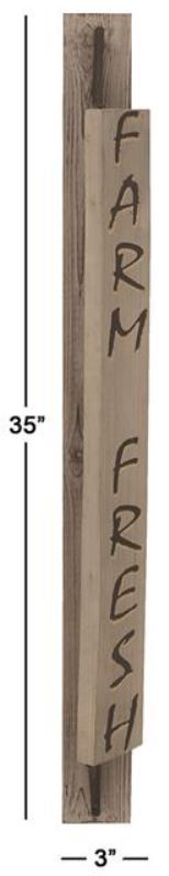 Deco Marche White Fir Wood Wall Decor-2