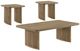 Coaster® Adina 3-Piece Light Brown Table Set-0