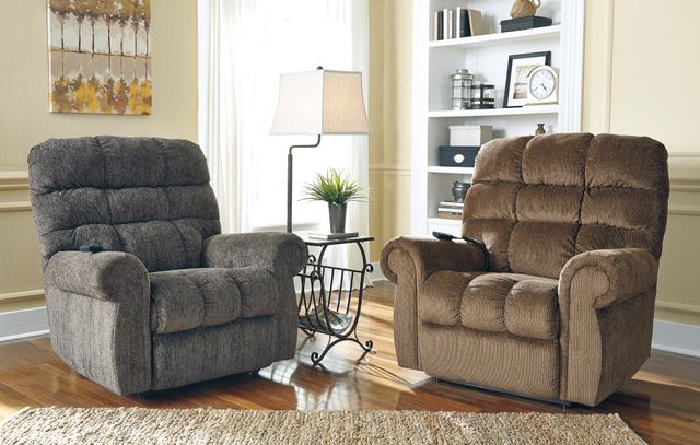 Signature Design by Ashley® Ernestine Truffle Power Lift Recliner-3