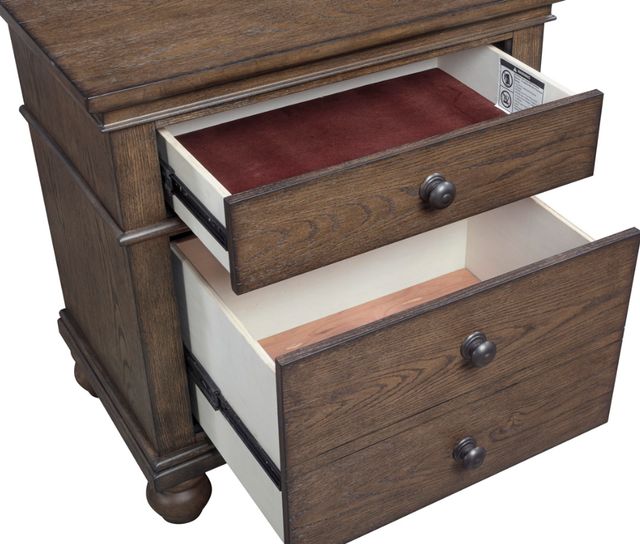aspenhome® Oxford Cocoa 2-Drawer Nightstand-2