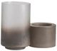 Crestview Collection Ellery Brown Large Metallic Smoke Hurricane Globes Candleholder-3