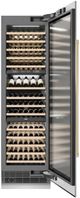 ZLINE Autograph Edition 24" 12.4 Cu. Ft. Triple Zone 100 Bottle Column Wine Cooler in Satin Stainless Steel and Champagne Bronze Accents-4