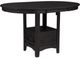 Crown Mark Hartwell Charcoal Black Dining Counter Table-0