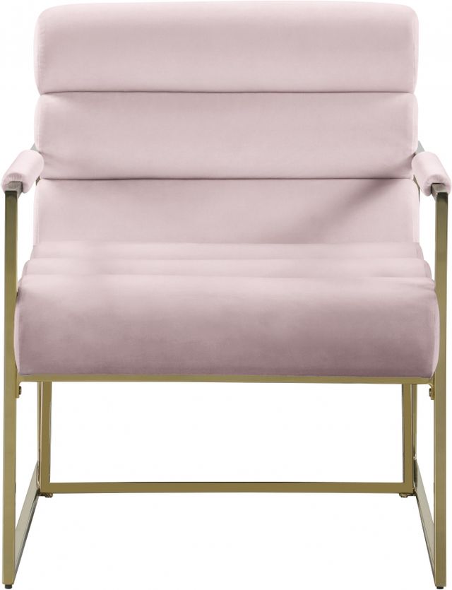 Meridian Furniture Zayne Pink Velvet Accent Chair-1