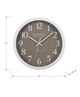 Monarch Specialties Inc. Dark Bronze 12" Wall Clock with White Numbers-2