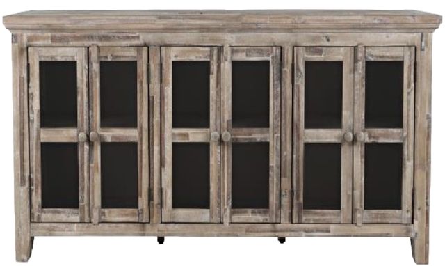 Jofran Inc. Rustic Shores Gray Wash 6-Door Low Accent Cabinet-2