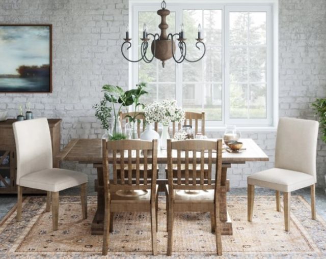 Jofran Inc. Carlyle Crossing Beige Upholstered Side Chair-1