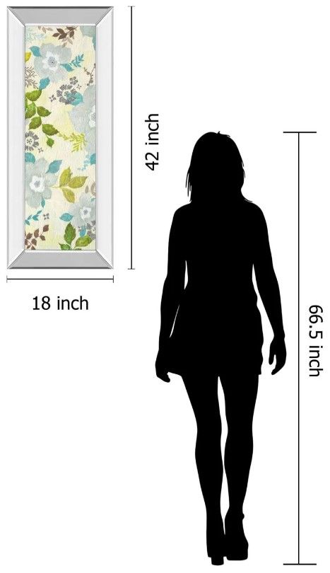 Classy Art Fragrant Garden I by Tava Studios Mirror Framed Wall Art-2