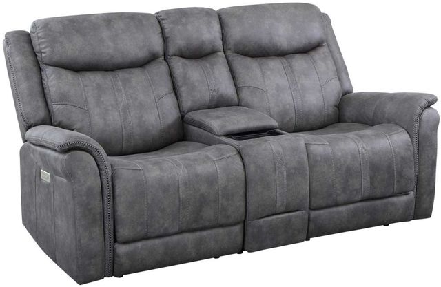 Steve Silver Co. Morrison Stone Dual Power Reclining Loveseat-0