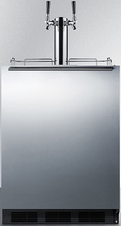 Summit® Commercial 5.5 Cu. Ft. Stainless Steel Beer Cooler/Kegerator-0