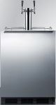 Summit® Commercial 5.5 Cu. Ft. Stainless Steel Beer Cooler/Kegerator-0