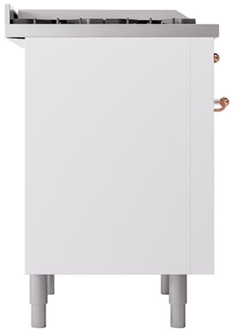 Ilve® Nostalgie II Series 36" White Pro Style Dual Fuel Range-3
