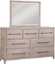 American Woodcrafters 2810 Aurora 5-Piece Whitewash Queen Storage Bedroom Set-3