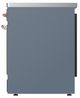 Ilve® Majestic III 30" Blue Gray Pro Style Induction Range with Solid Door and Copper Trim-2