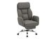 Monarch Specialties Inc. Dark Grey Leather-Look High Back Executive Office Chair with Footrest-0