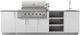Urban Bonfire® Mist 42 117" Chantilly Outdoor Kitchen-0