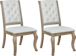 Coaster® Brockway 2-Piece Cream/Barley Brown Side Chairs