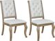Coaster® Brockway 2-Piece Cream/Barley Brown Side Chairs-0