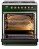 Ilve® Nostalgie II Series 30" Emerald Green Pro Style Dual Fuel Range-2
