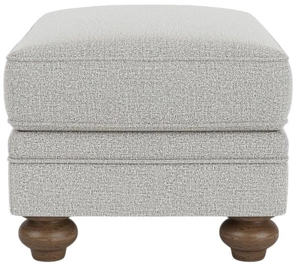 Flexsteel® Winston Silver Glacier Ottoman-2
