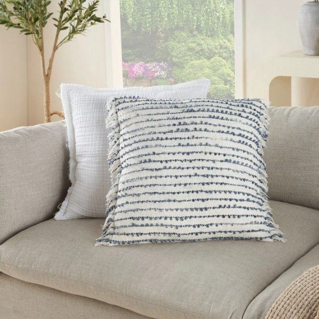 Nourison Home™ Lifestyle Navy 20" Throw Pillow-2