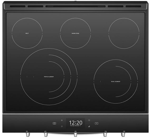 Whirlpool® 30" Fingerprint Resistant Stainless Steel Smart Slide-In Electric Range-2