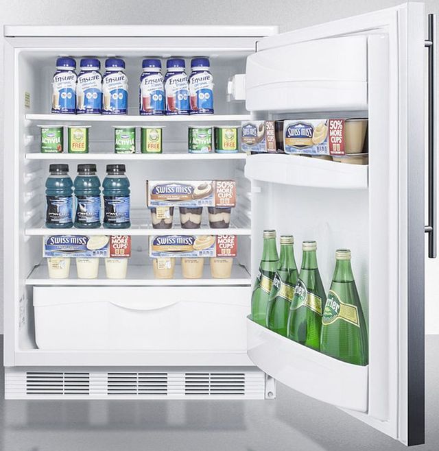 Accucold® by Summit® 24" 5.5 Cu. Ft. Stainless Steel Compact Refrigerator-3