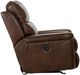 Catnapper® Ceretti Brown Leather Power Wall Hugger Recliner-3