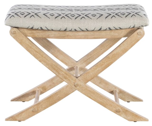 Hooker® Furniture Retreat Dune/Jafar Gray Stool Bed Bench-2