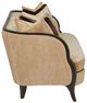 Michael Amini® Malibu Crest Beige/Dark Espresso Sofa-3