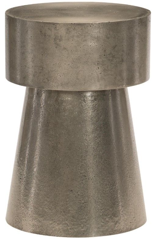 Bernhardt Linea Textured Graphite 16" Side Table-0