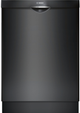 Bosch® 300 Series 24" Black Top Control Built In Dishwasher-0