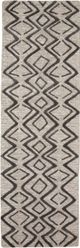 Feizy Enzo Charcoal/Taupe 2'6" x 8' Runner Rug-0