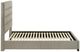 Coaster® Medley Tan Queen Platform Panel Bed-4