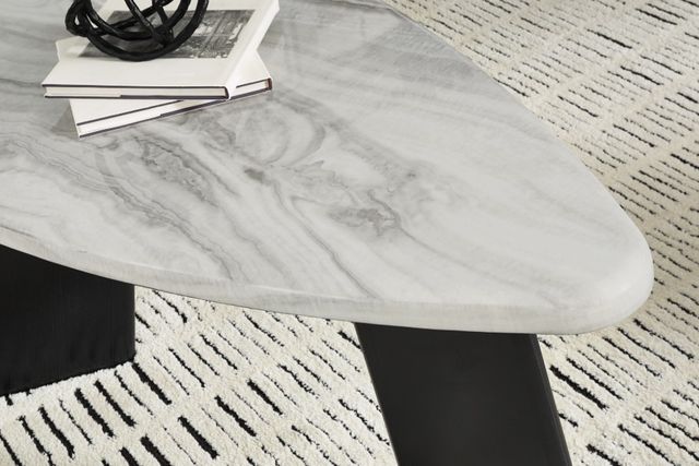 Signature Design by Ashley® Lilyberg 3-Piece Gray Occasional Table Set with Black Base-2