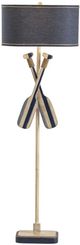 Crestview Collection Boat Oar Blue Floor Lamp-0
