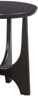 Bassett Mirror Dunnigan Black Matte Stain Round End Table-3