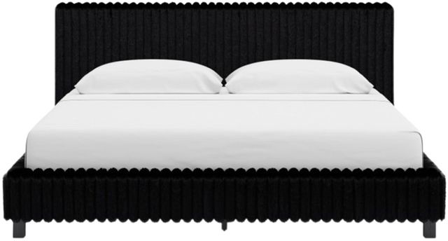Signature Design by Ashley® Birmonton Black Queen Upholstered Bed-1