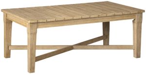Signature Design by Ashley® Carter Hall Beige Wooden Outdoor Cocktail Table