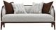 Michael Amini® Houston Gray/Walnut Loveseat-1