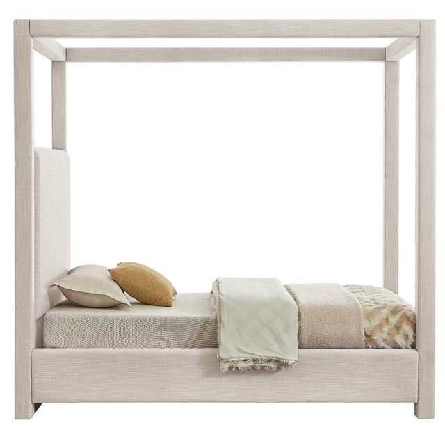 Meridian Furniture Emerson Cream Twin Upholstered Canopy Bed-3