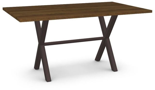 Amisco Customizable Alex Solid Birch Table with 1.06" Thick Tabletop -0