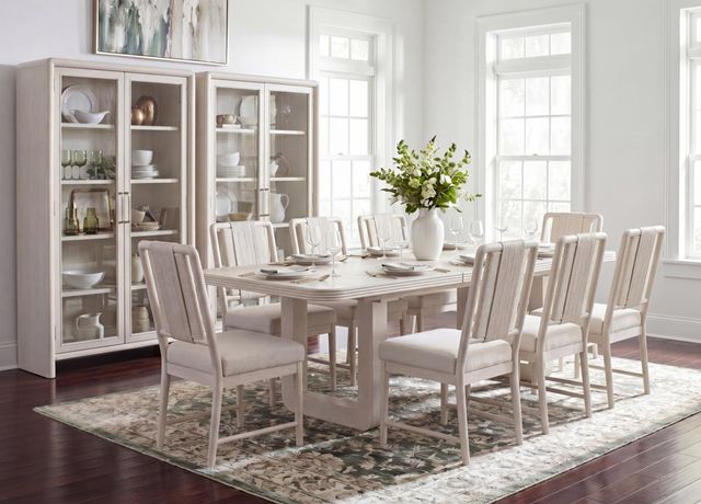 Legacy Classic Maren Fresh Canvas Double Pedestal Dining Table-1
