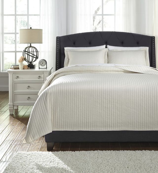 Signature Design by Ashley® Raleda Buff Queen Coverlet Set-1