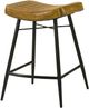 Coaster® Bayu 2-Piece Antique Camel/Black Upholstered Counter Stools-4